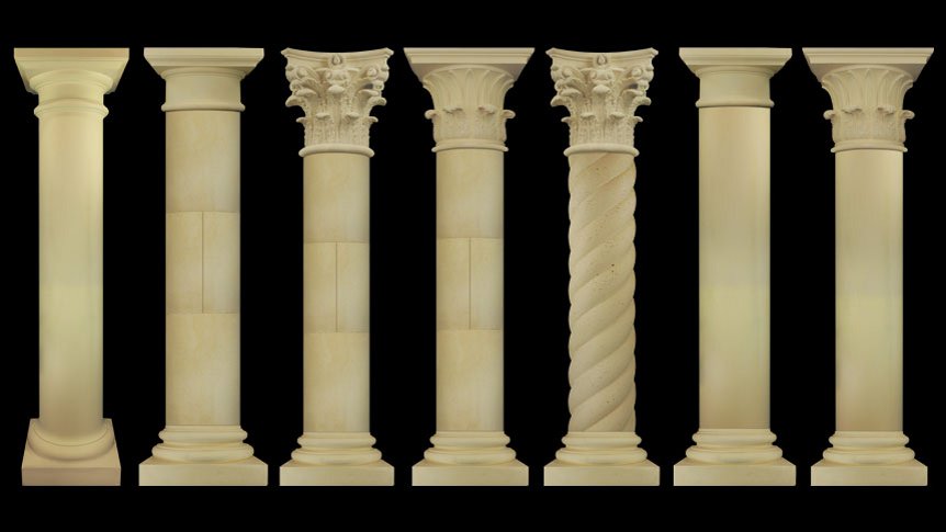 Cast Stone Columns Alamo