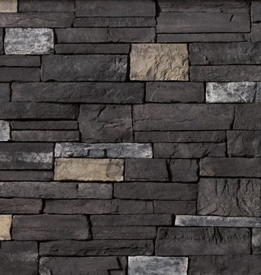 Country Ledgestone - Black Rundle stone veneer from Cultured Stone™