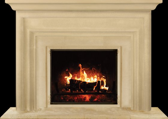 LINCOLN from our collection of cast stone Fireplace Mantels