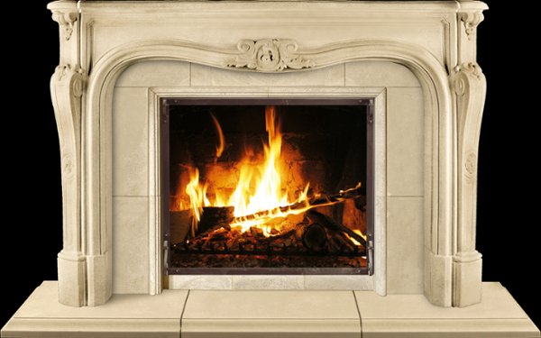 LOUIS from our collection of cast stone Fireplace Mantels