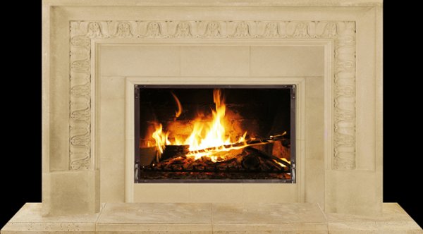 VIRGINIA from our collection of cast stone Fireplace Mantels