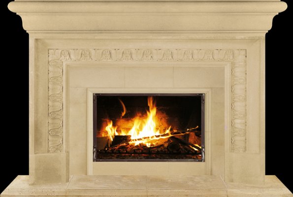 VIRGINIA from our collection of cast stone Fireplace Mantels