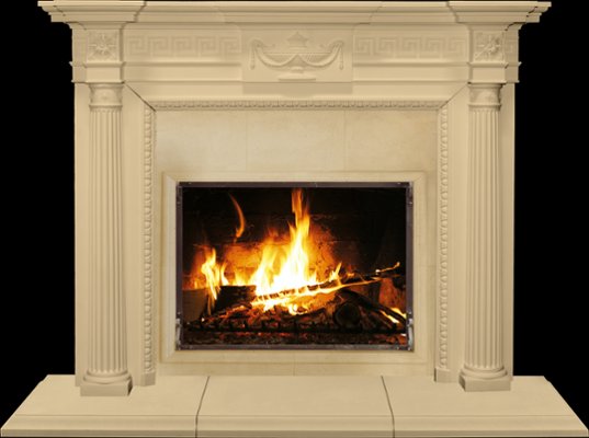 GROSNOR from our collection of cast stone Fireplace Mantels