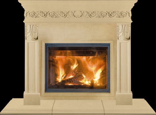 MONACO from our collection of cast stone Fireplace Mantels