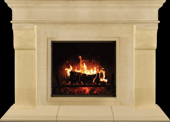 NORMANDY from our collection of cast stone Fireplace Mantels