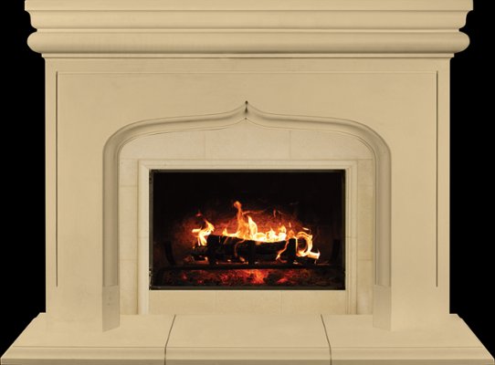 KEY LARGO from our collection of cast stone Fireplace Mantels