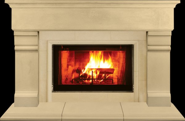 BOSTON from our collection of cast stone Fireplace Mantels
