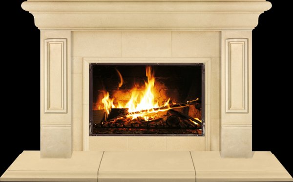 ASHFORD from our collection of cast stone Fireplace Mantels