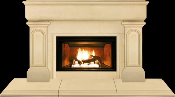 DOVER from our collection of cast stone Fireplace Mantels