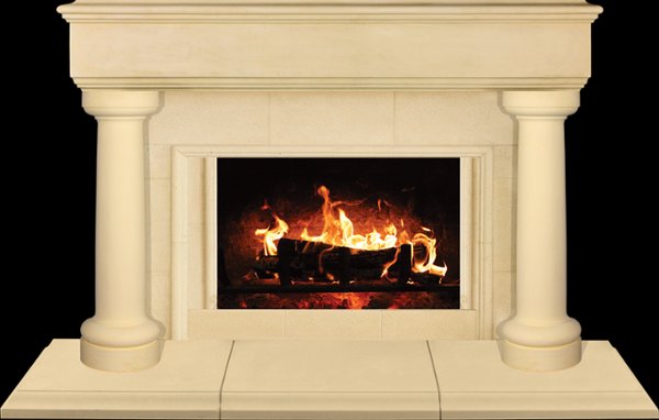BIDFORD from our collection of cast stone Fireplace Mantels