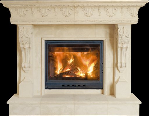 VIENNA from our collection of cast stone Fireplace Mantels