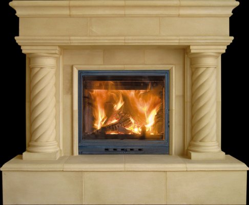 ATHENIA from our collection of cast stone Fireplace Mantels