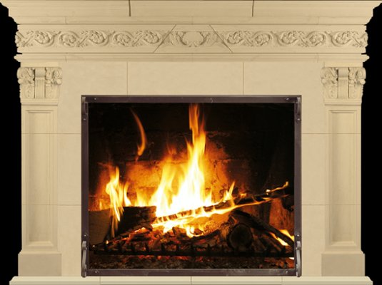 BORDEAUX from our collection of cast stone Fireplace Mantels