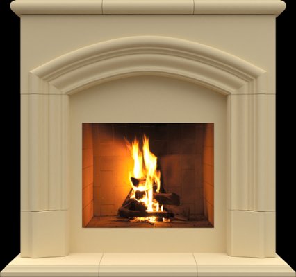 FS410-56 from our collection of cast stone Fireplace Mantels