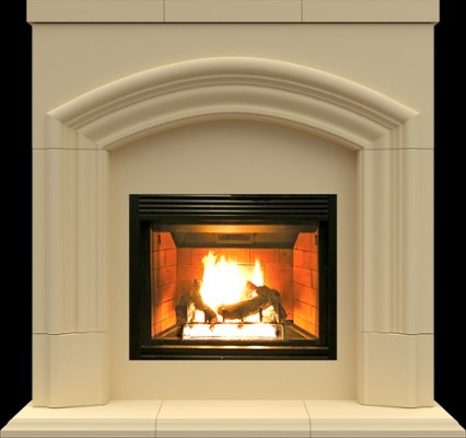 FS411-56 from our collection of cast stone Fireplace Mantels