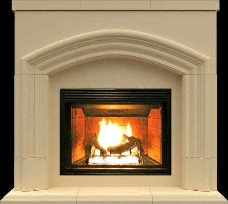 FS411-63 from our collection of cast stone Fireplace Mantels