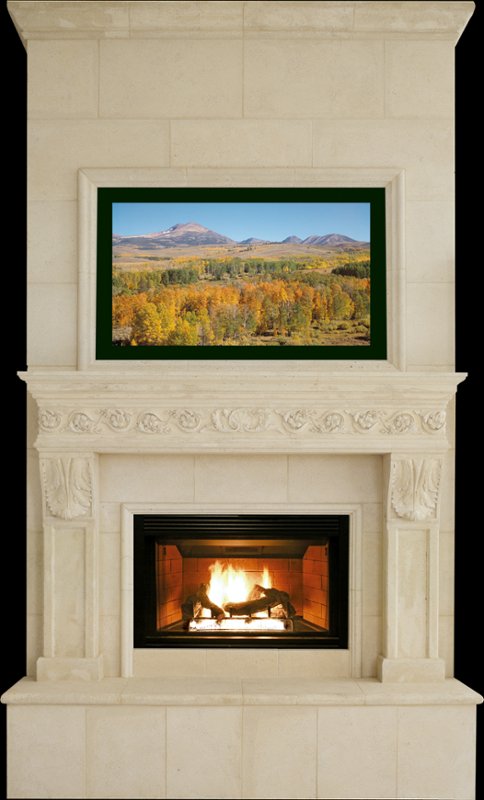 SAVANAH from our collection of cast stone Fireplace Mantels