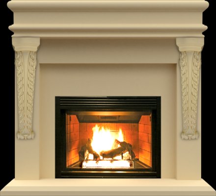 FS90 from our collection of cast stone Fireplace Mantels