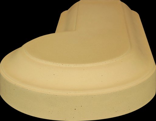 WC63-9-LR from our collection of cast stone wall caps