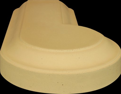 WC63-9-RR from our collection of cast stone wall caps