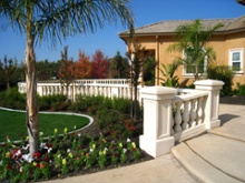Balustrade Photo 17 (Top Rail: WC63 - Baluster: BL126 - Pier: PR15x30 - Base Rail: WC112 - Pier Cap: PC1-21)