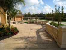 Balustrade Photo 18 (Top Rail: WC63 - Baluster: BL126 - Pier: PR15x30 - Base Rail: WC112 - Pier Cap: PC1-21)