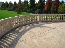 Balustrade Photo 19 (Top Rail: WC63 - Baluster: BL126 - Pier: PR15x6x30 - Base Rail: WC112)