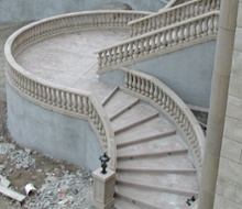 Balustrade Photo 24 (Top Rail: WC63 - Baluster: BL126 - Pier: PR15x30 - Base Rail: WC112)
