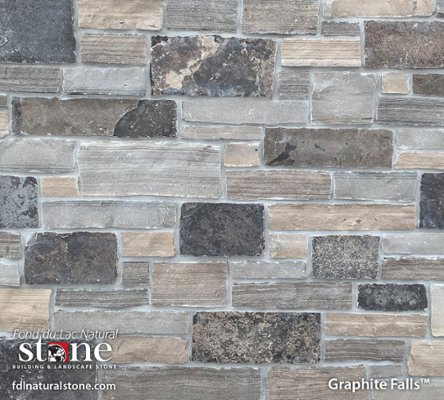 Falls Collection - Graphite Falls™ stone veneer from Fond du Lac Natural Stone™