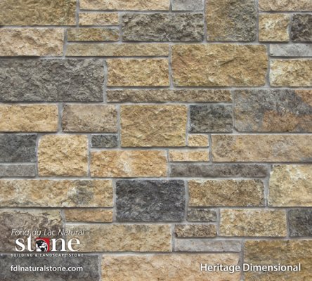 Dimensional Collection - Heritage Dimensional™ stone veneer from Fond du Lac Natural Stone™