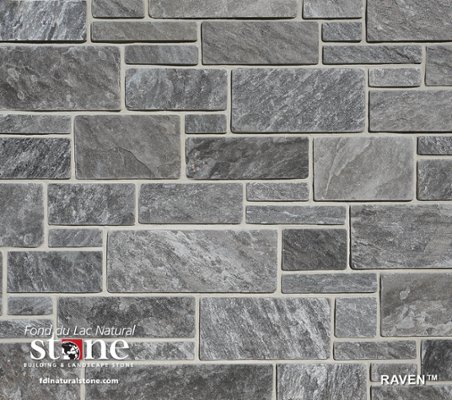 Dimensional Collection - Raven™ stone veneer from Fond du Lac Natural Stone™