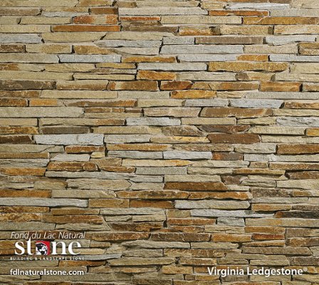 Ledgestone Collection - Virginia Ledgestone™ stone veneer from Fond du Lac Natural Stone™
