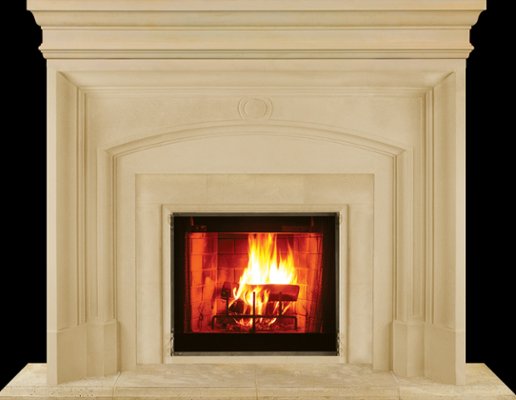 NAPOLI from our collection of cast stone Fireplace Mantels