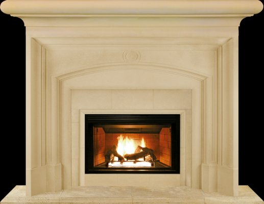 NAPOLI from our collection of cast stone Fireplace Mantels