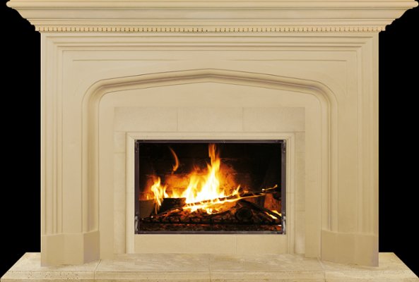 GEORGIA from our collection of cast stone Fireplace Mantels