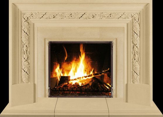 ALSACE from our collection of cast stone Fireplace Mantels