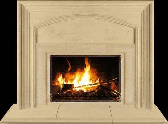 AUGUSTINE from our collection of cast stone Fireplace Mantels