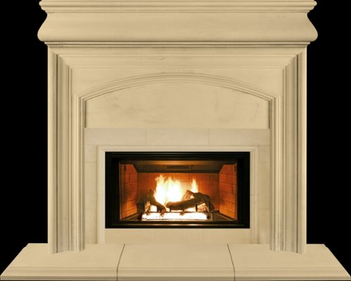 AUGUSTINE from our collection of cast stone Fireplace Mantels