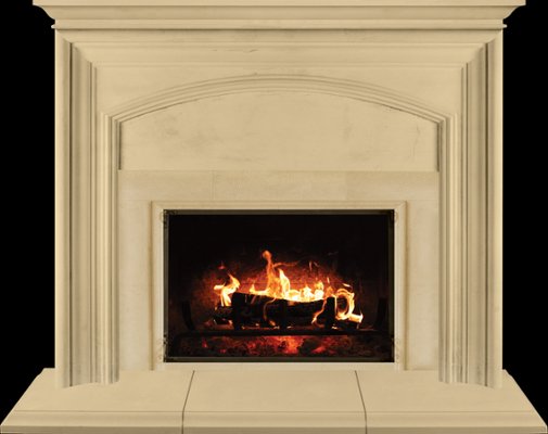 AUGUSTINE from our collection of cast stone Fireplace Mantels