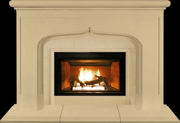 KEY LARGO from our collection of cast stone Fireplace Mantels