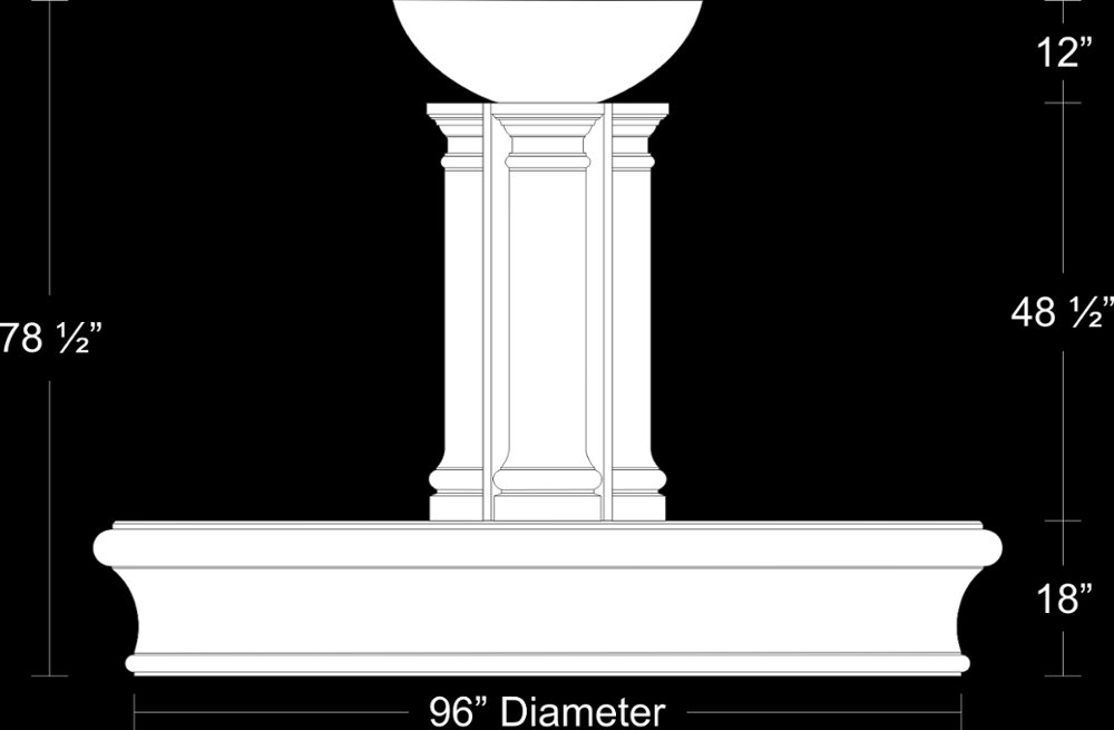 FTN3 from our collection of cast stone Fountains