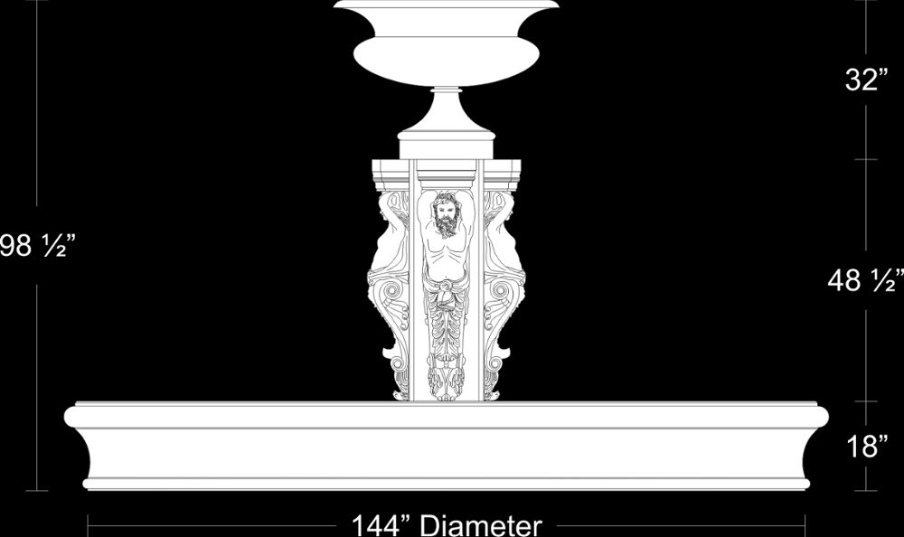 FTN4 from our collection of cast stone Fountains