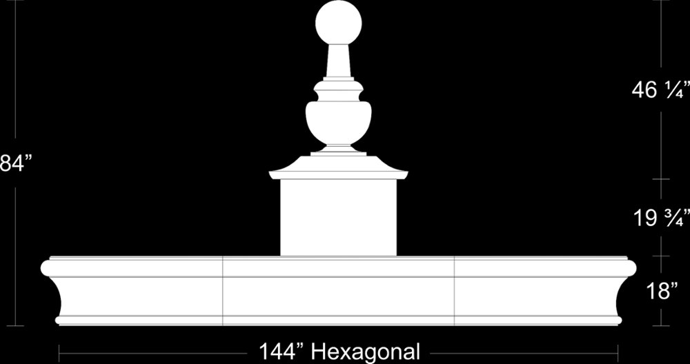 FTN6 from our collection of cast stone Fountains