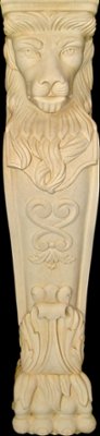 LEG39 from our collection of cast stone Fireplace Mantels