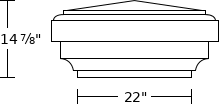 Pier Cap pc51